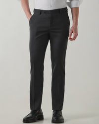 Men Regular Fit Trouser Dark Grey