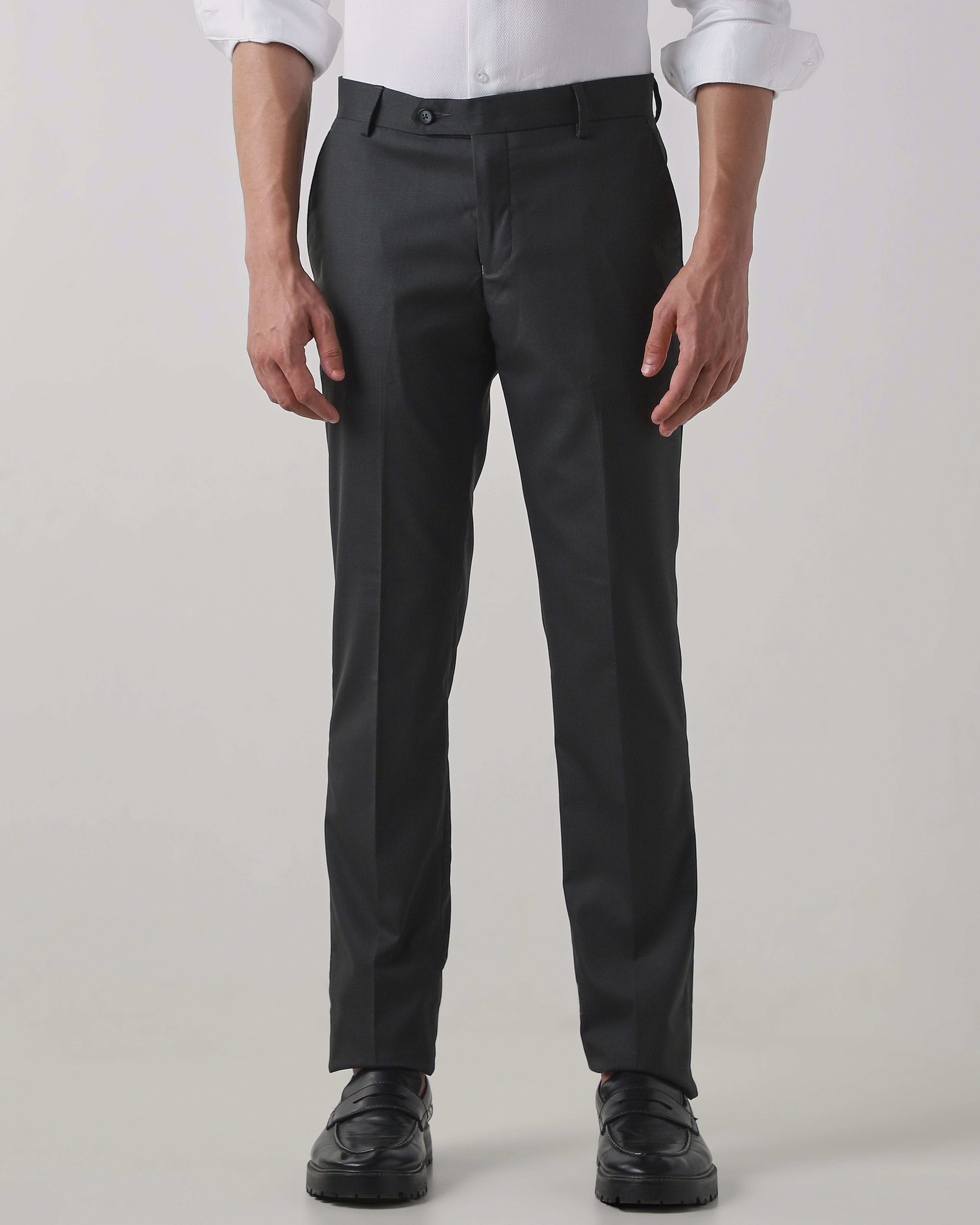 Dark Grey Regular Fit Trouser