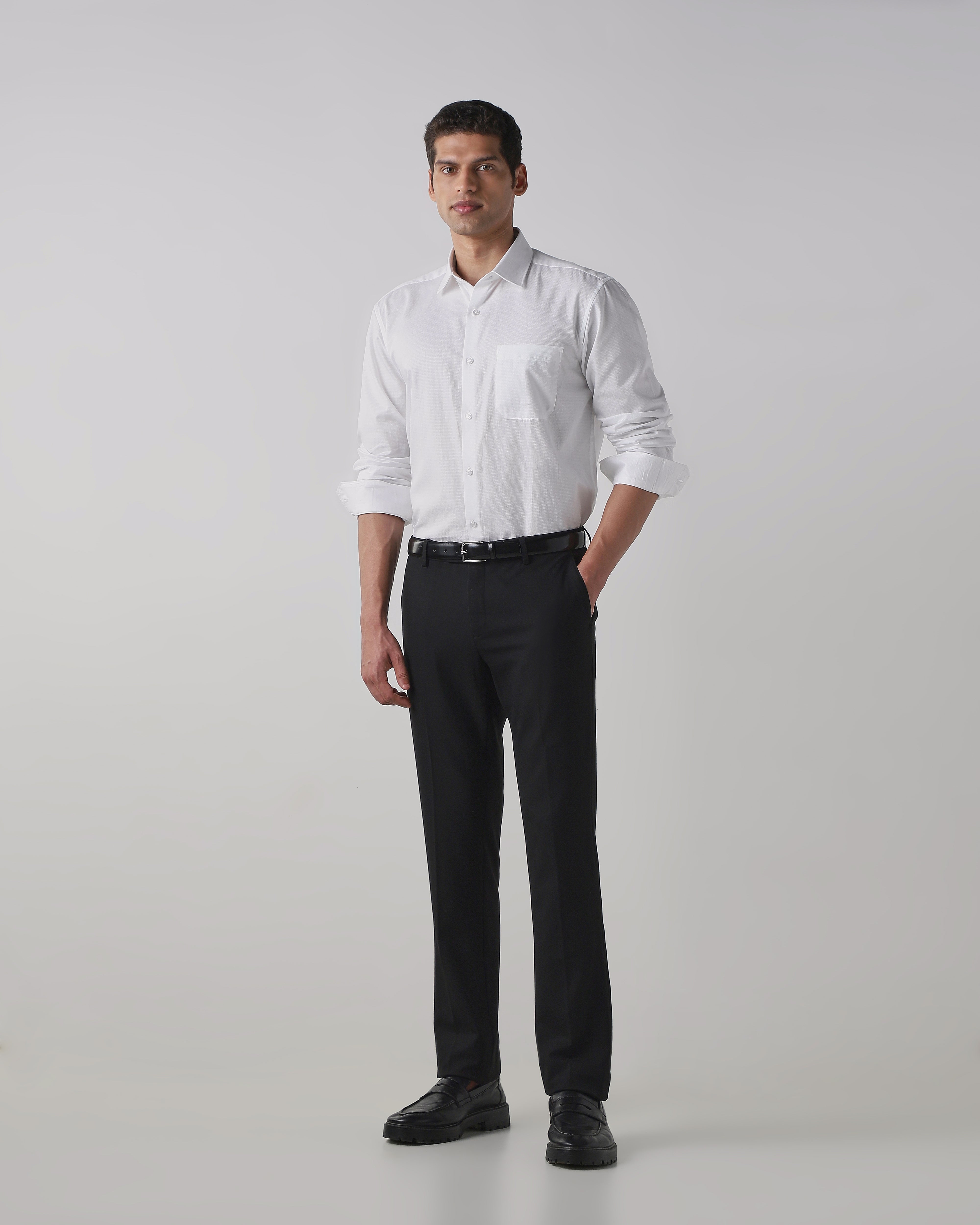 Black  Regular Fit Trouser