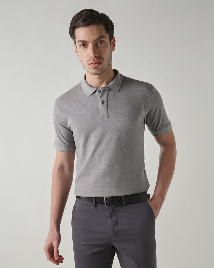 Men Regular Fit T-Shirt Frost Gray