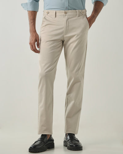 Beige REGULAR Smart Casual Trousers