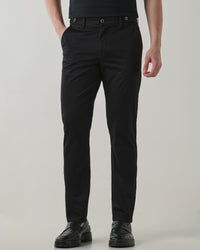 Men Regular Fit Trouser Black