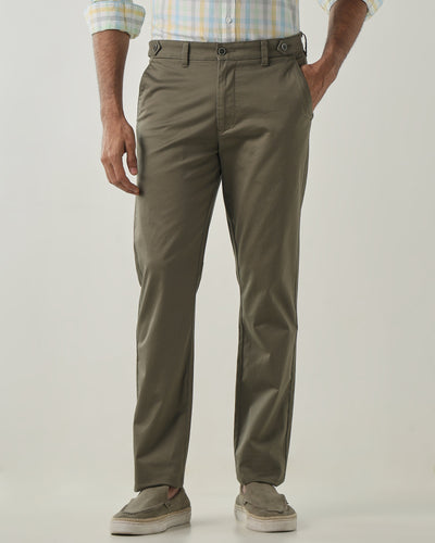 Olive REGULAR Smart Casual Trousers