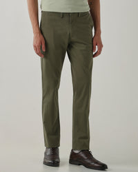 Men Regular Fit Trouser Olive