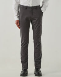 Men Regular Fit Trousers Steel
