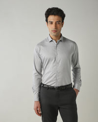 Shirt Grey Slim Fit 100% Cotton