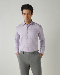 Shirt Purple Slim Fit 100% Cotton
