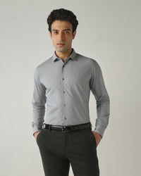 Shirt Grey Slim Fit 100% Cotton