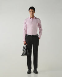 Men Slim Fit Shirts Pink