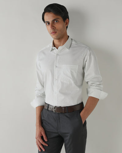 Men Regular Fit Shirt White/Green