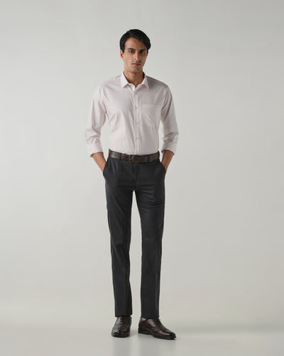 Men Regular Fit Shirt White/Pink