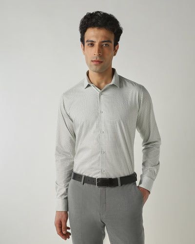 Shirt Green Slim Fit 100% Cotton