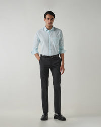 Men Regular Fit Shirt White/Blue