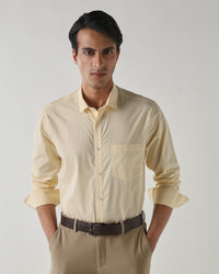 Men Regular Fit Shirt White/Yellow
