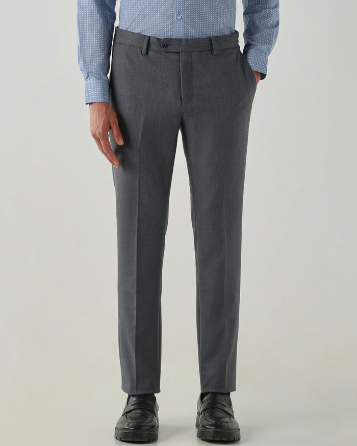Men Tailor Fit Trousers Dk Grey