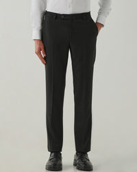Men Tailor Fit Trousers Black