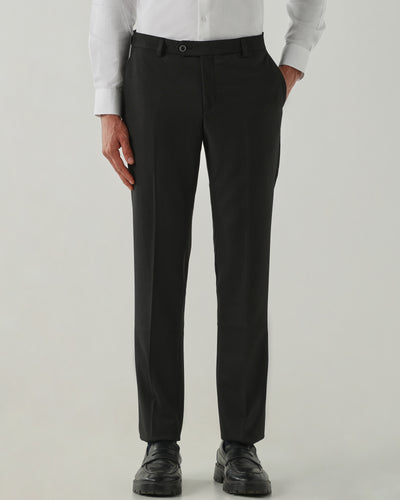 Men Tailor Fit Trousers Black