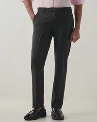 Black Tailor Fit Fashion Formal Trousers