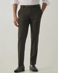 Olive Tailor Fit Fashion Formal Trousers