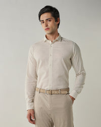 Slim Fit Shirt Beige