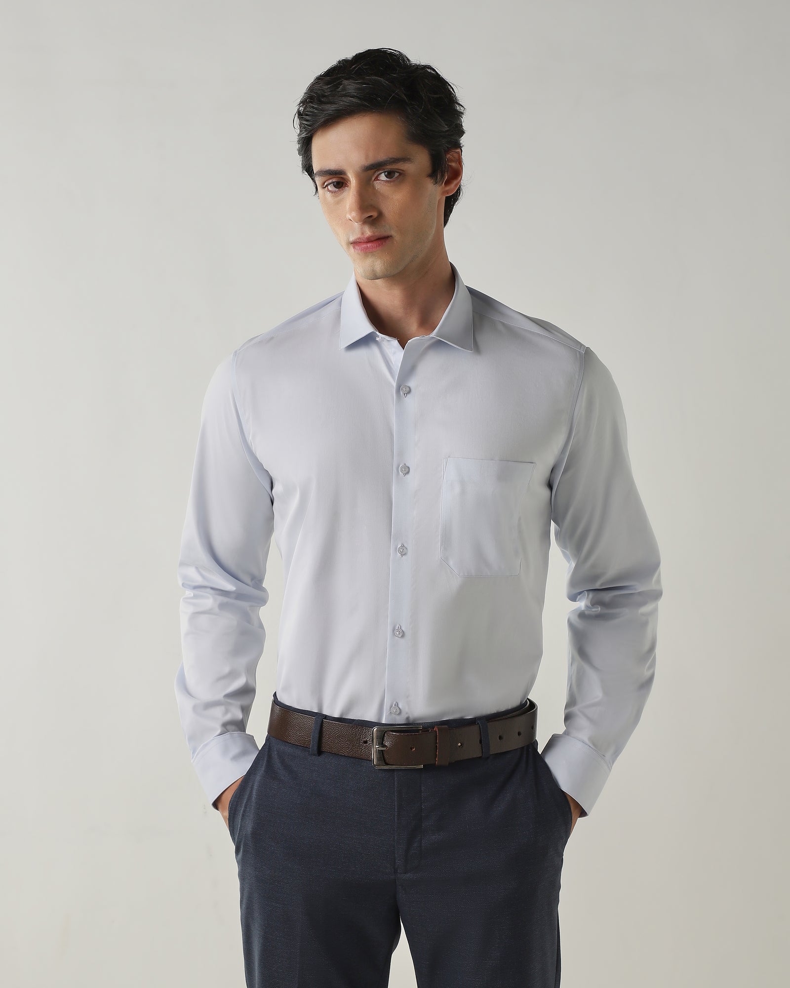 Slim Fit Shirt Sky Blue