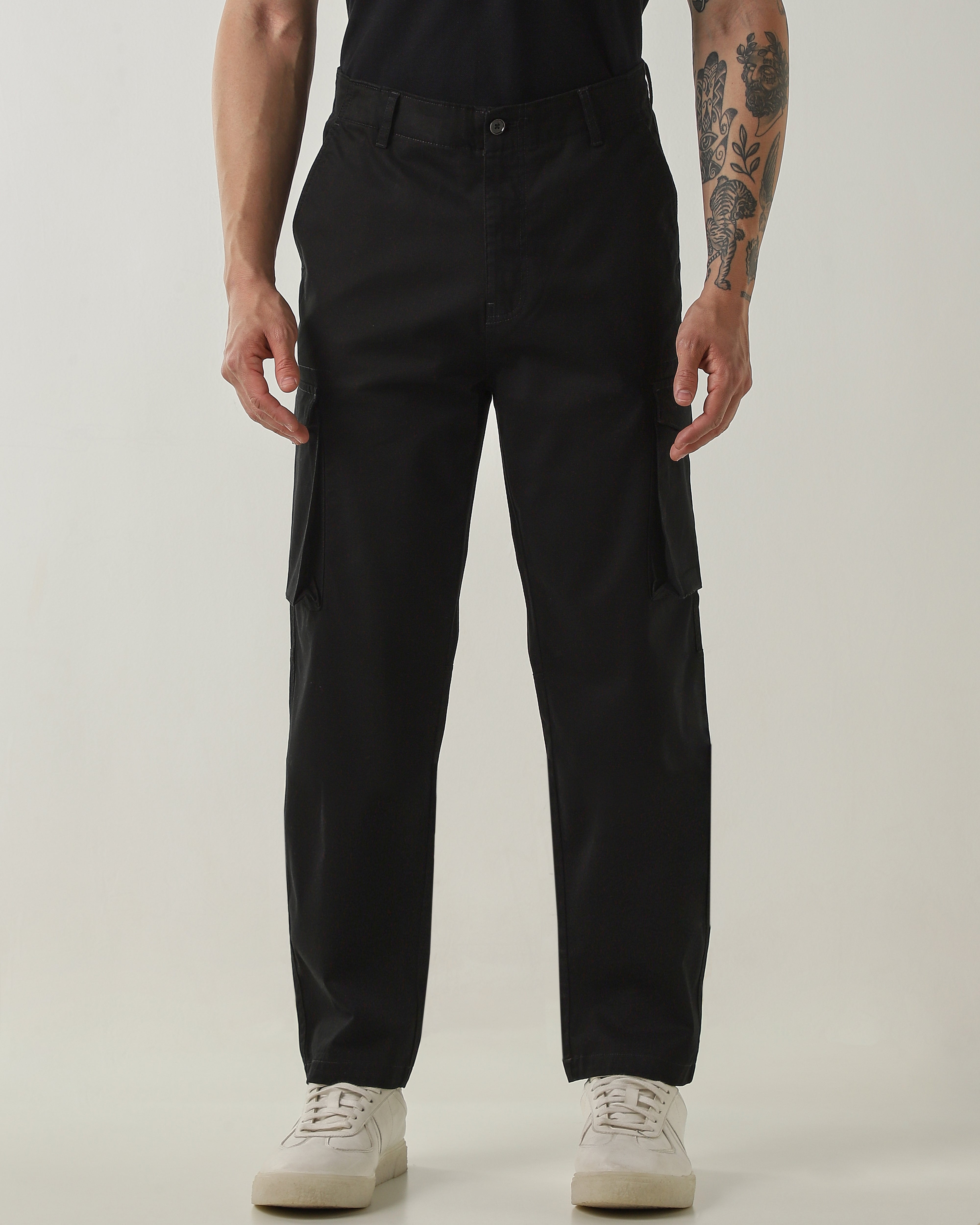 Regular Fit Cargo Black