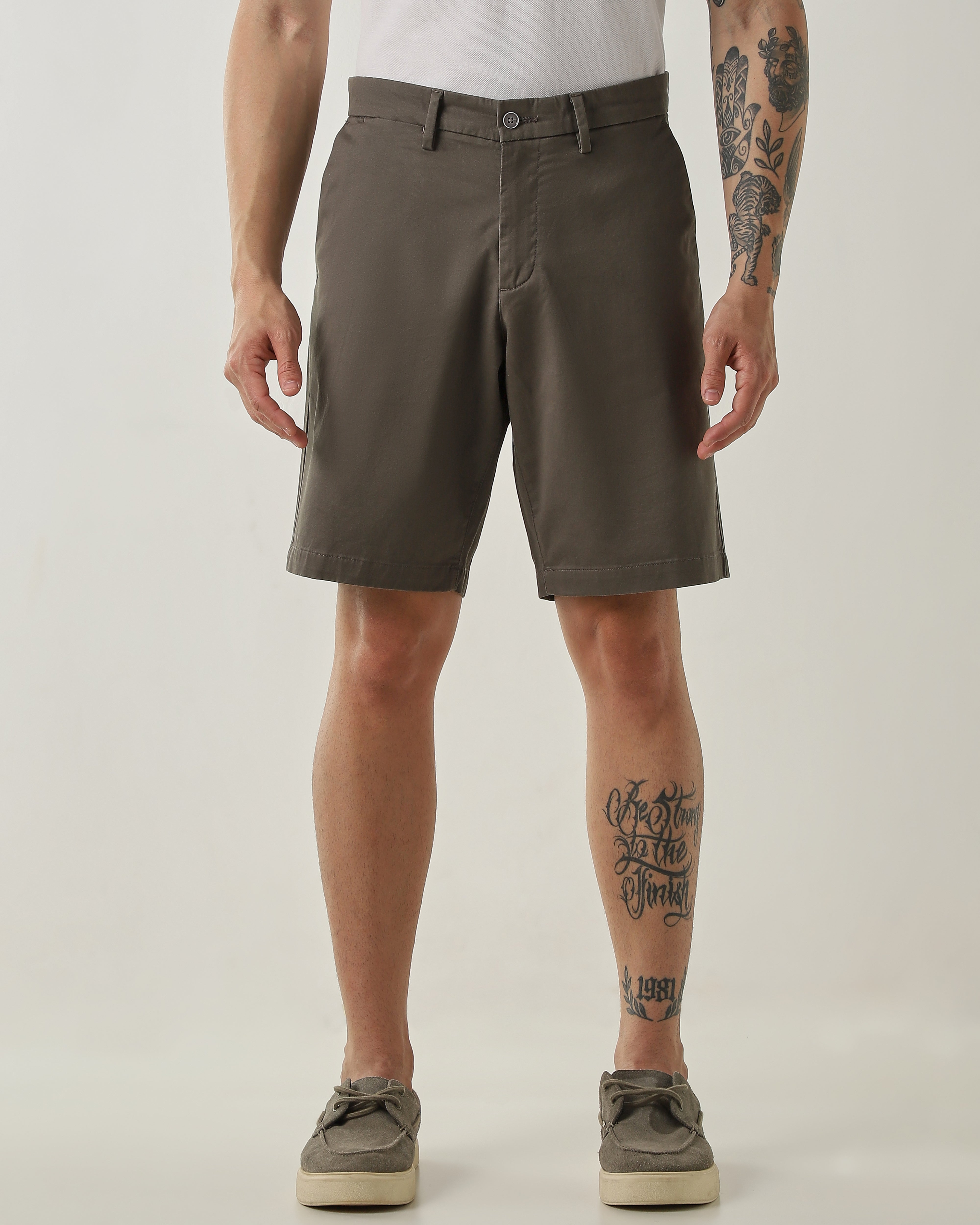 Regular Fit Shorts Olive