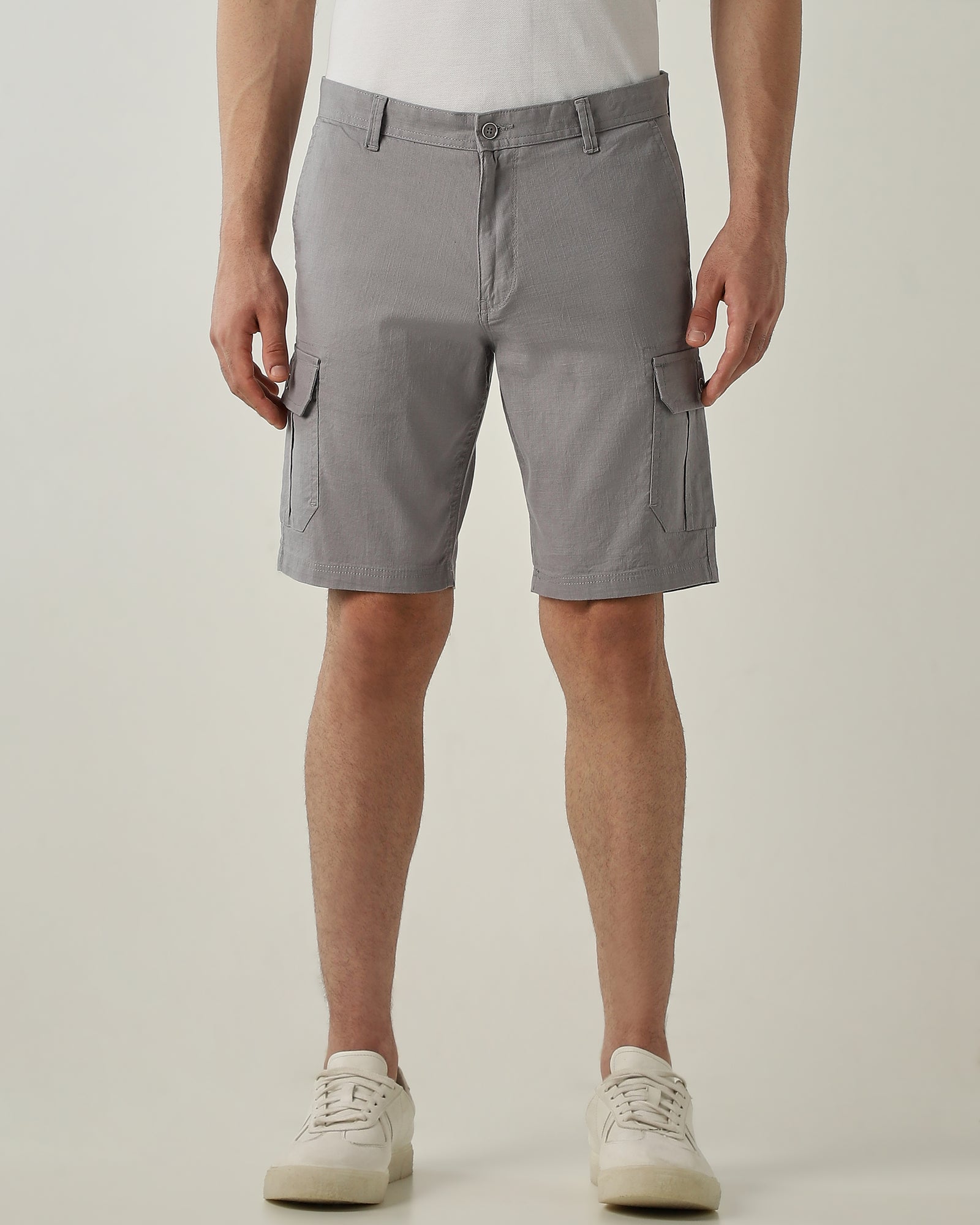Cargo Short Steel Regular Fit 100% Cotton