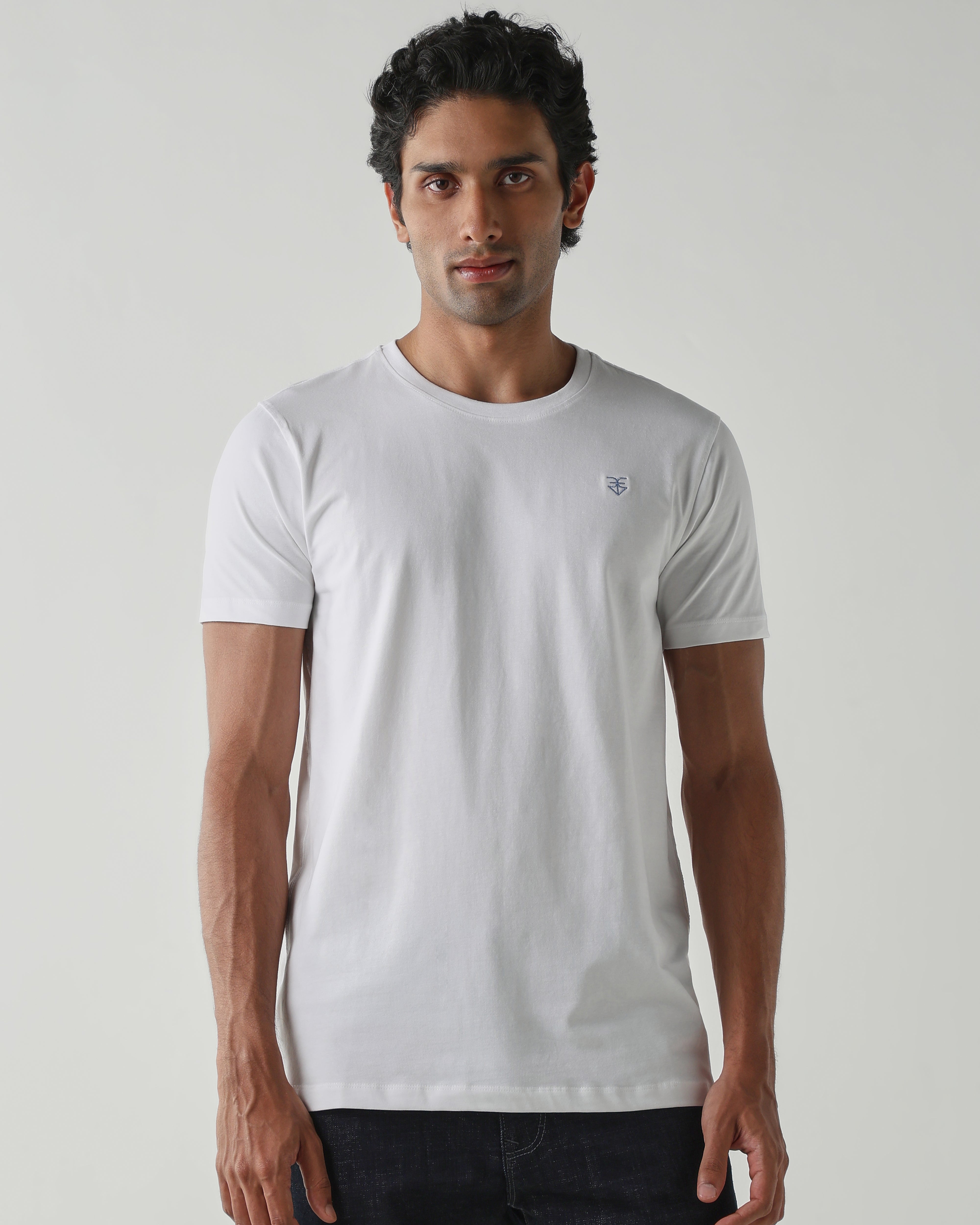Topwear Single Jersey T-Shirts – White