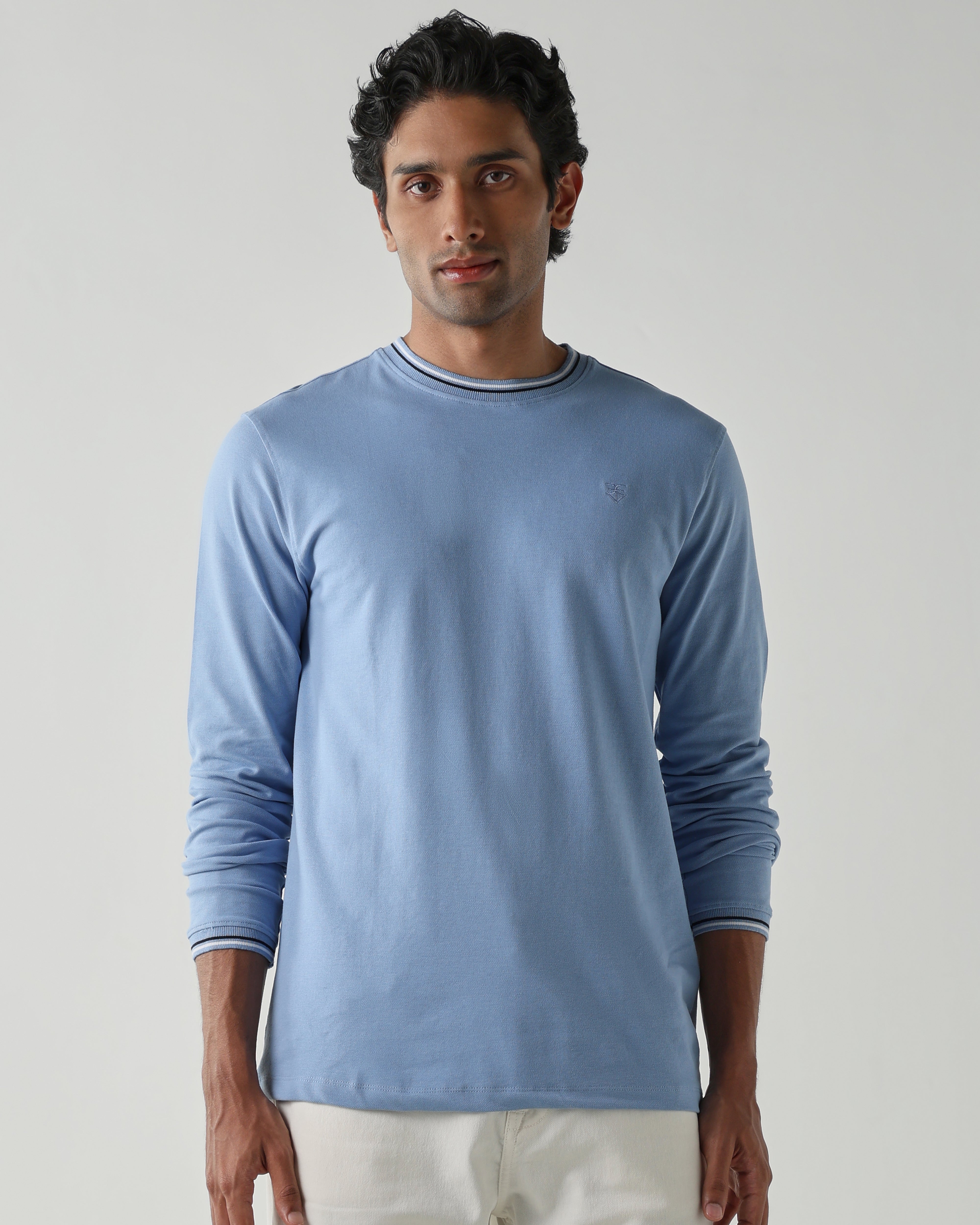 Topwear Premium Pique Knit Fabric T-Shirts – Airforce