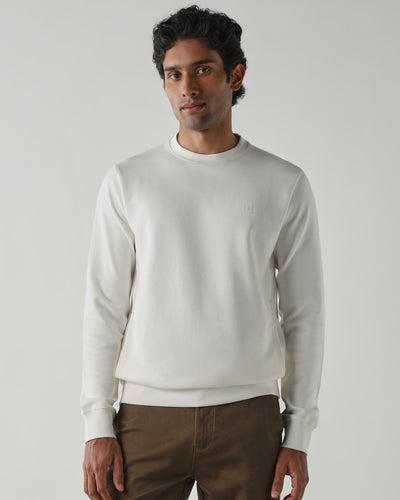 Round Neck Full sleeve  Sweatshirts – Ivory
