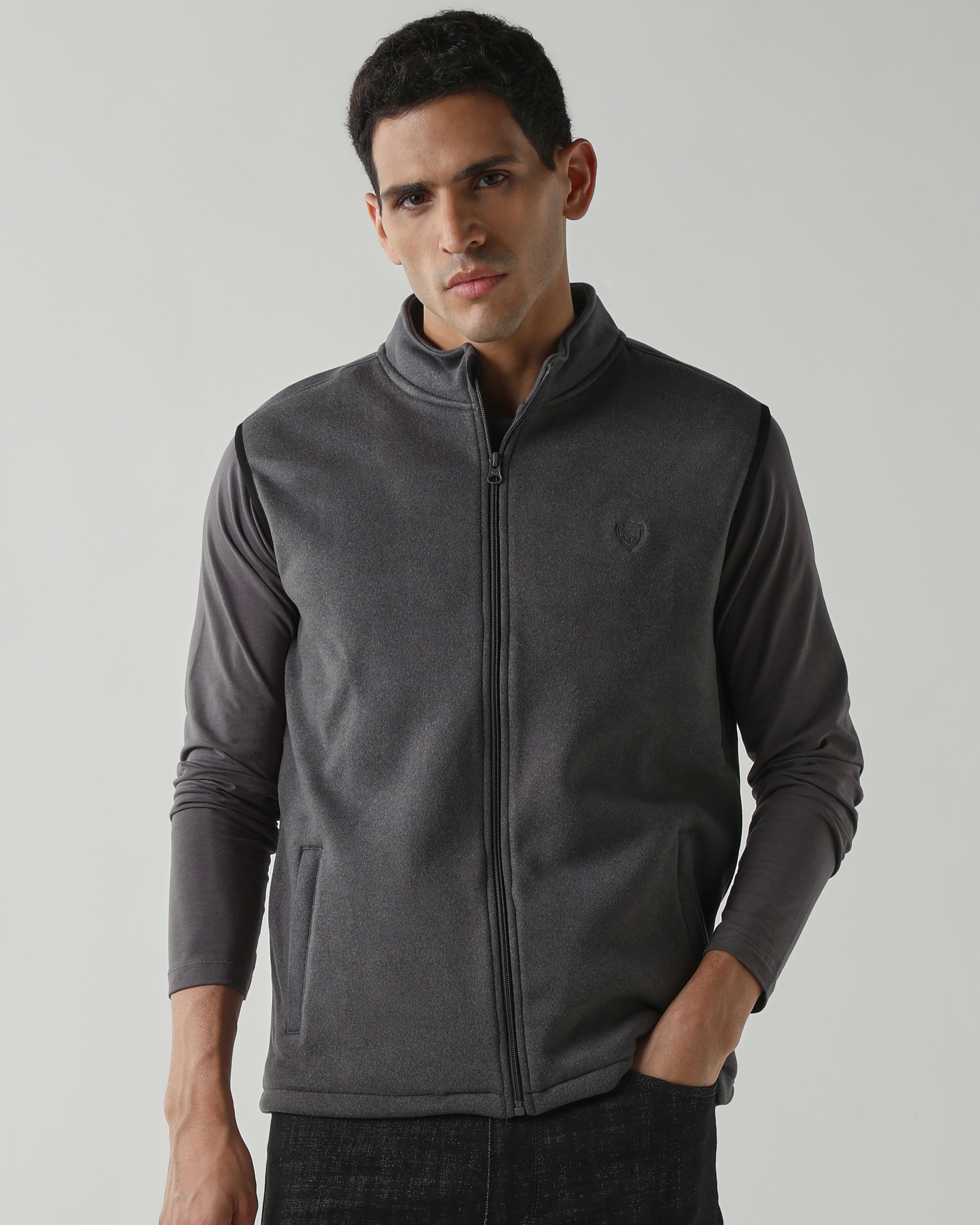 Round Neck Sleeveless  Jackets – Anthra