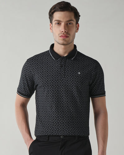 Men Regular Fit T-Shirt Moonless Night