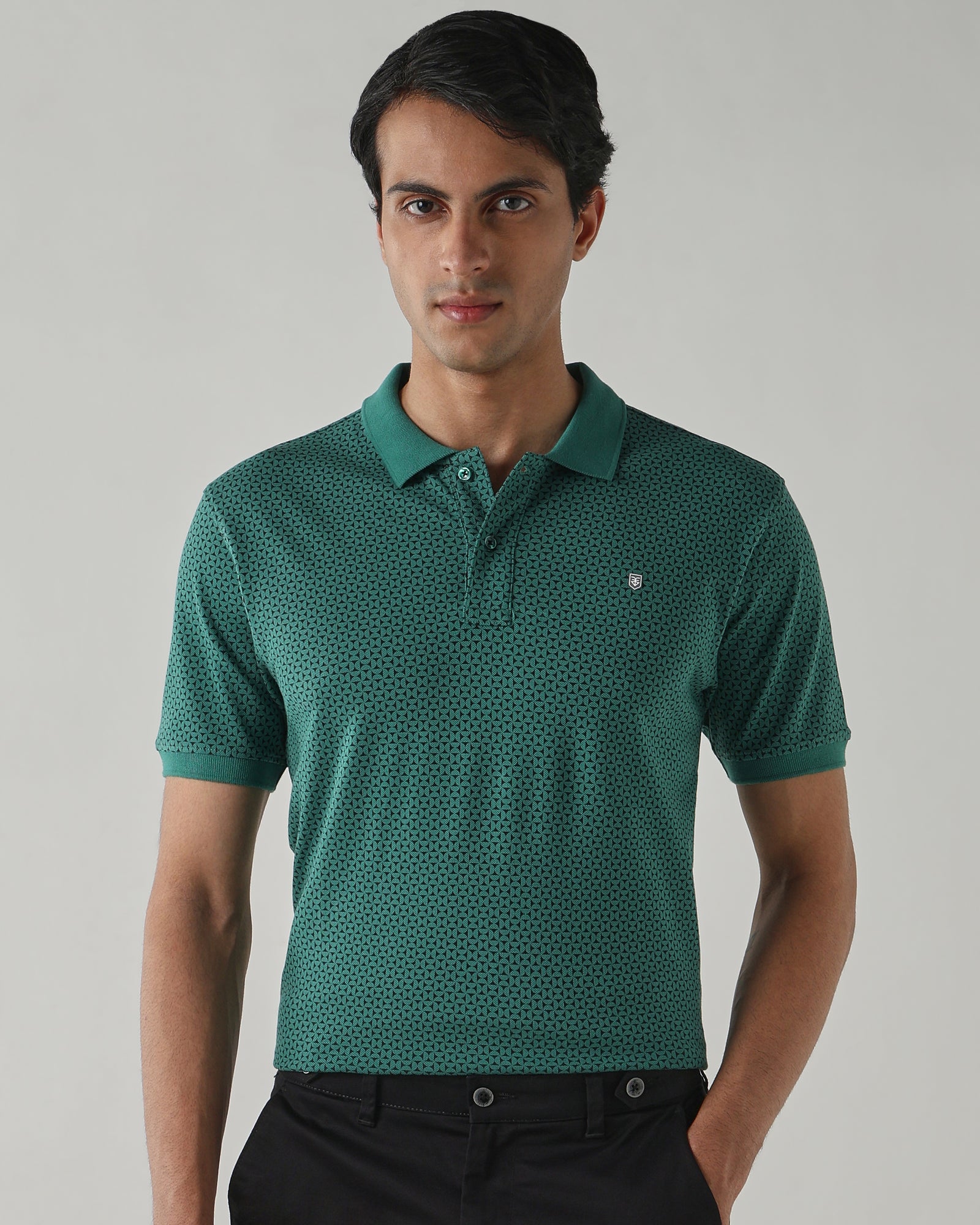 Men Regular Fit T-Shirt Foliage Green