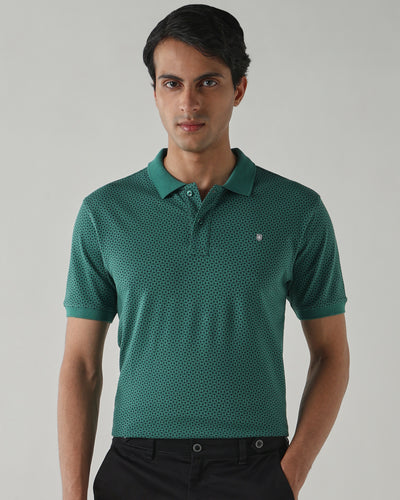 Men Regular Fit T-Shirt Foliage Green