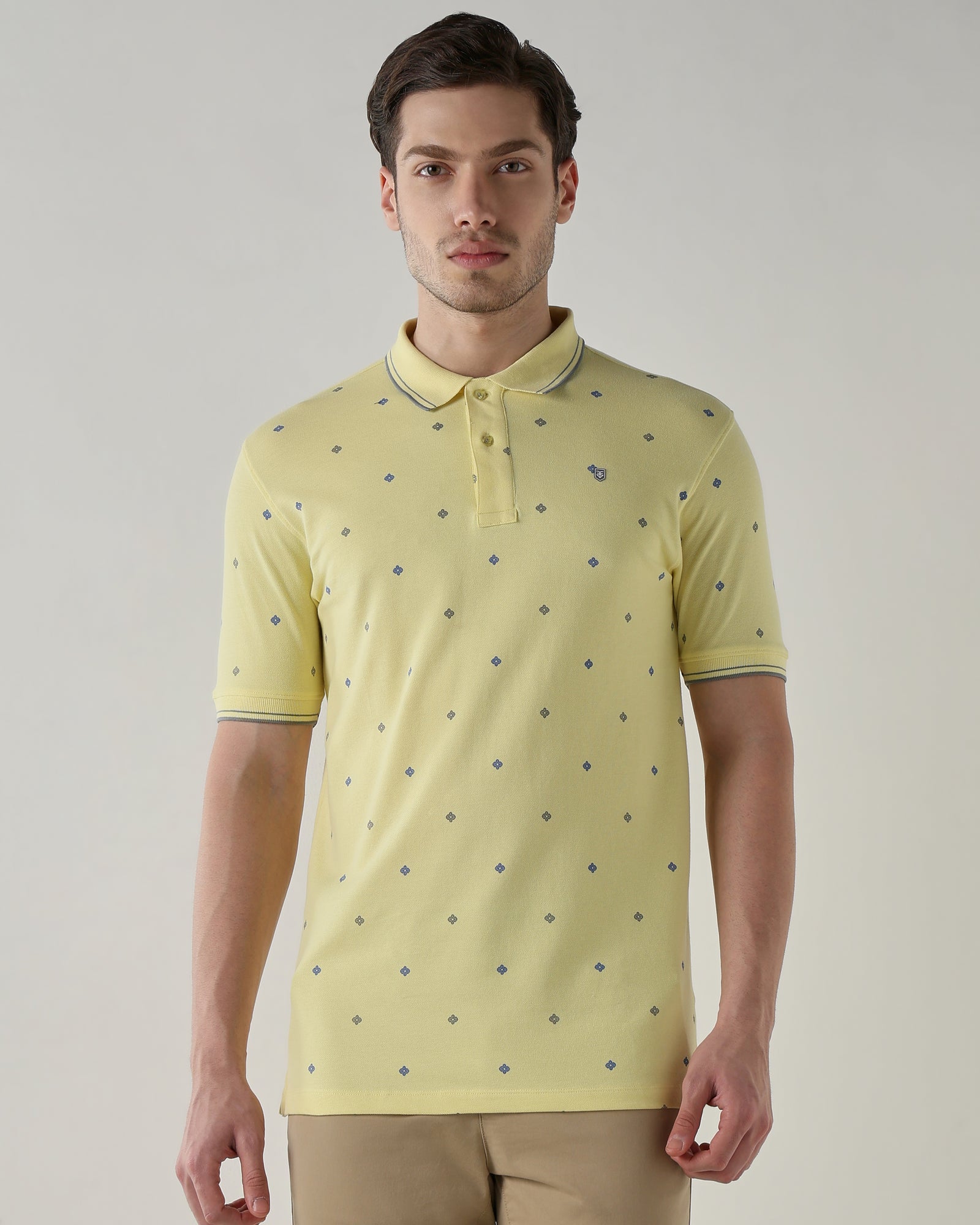 Men Regular Fit T-Shirt Chardonnay