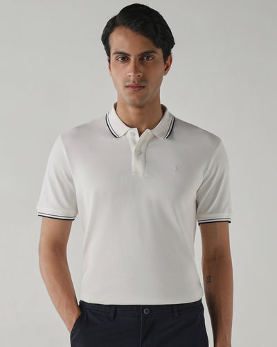 Men Regular Fit T-Shirt Bright White