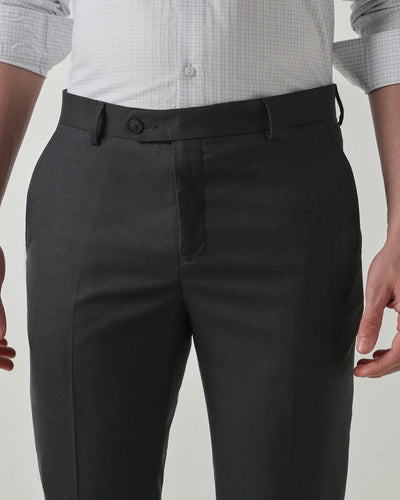 Men Regular Fit Trouser Dark Grey