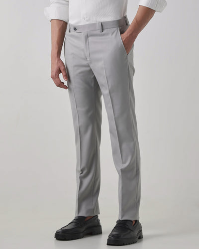 Lt Grey  Regular Fit Trouser