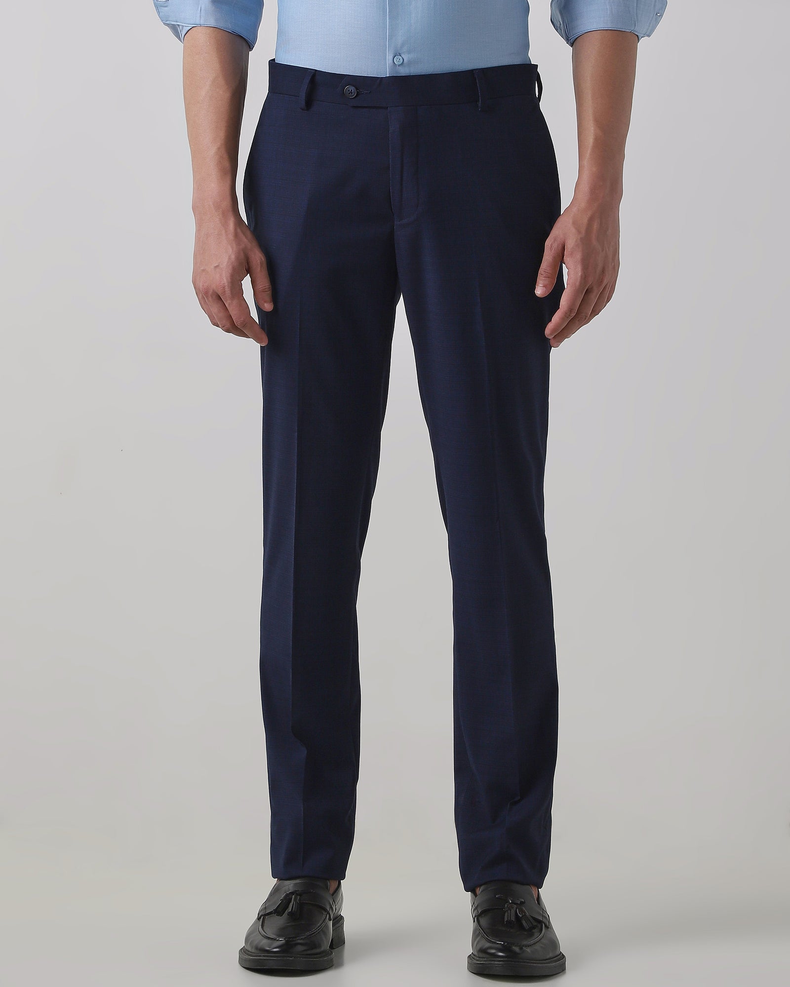 Navy Regular Fit Trouser