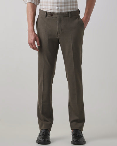 Khaki  Regular Fit Trouser