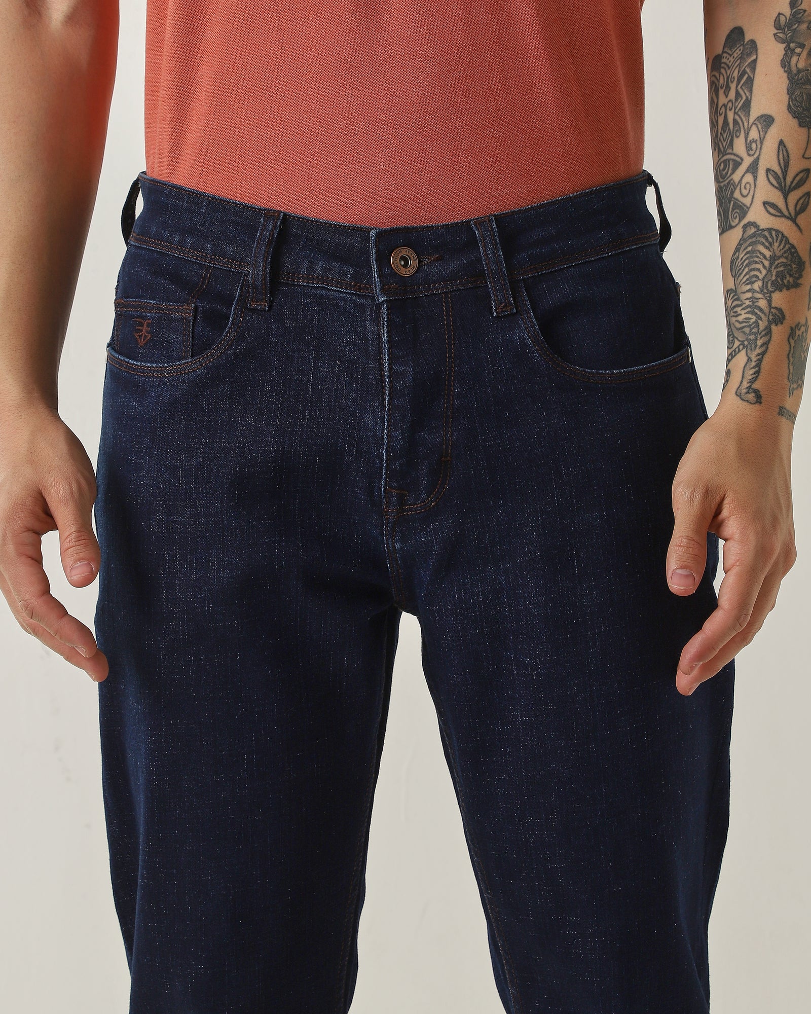 Slim Fit Jeans Dark Blue