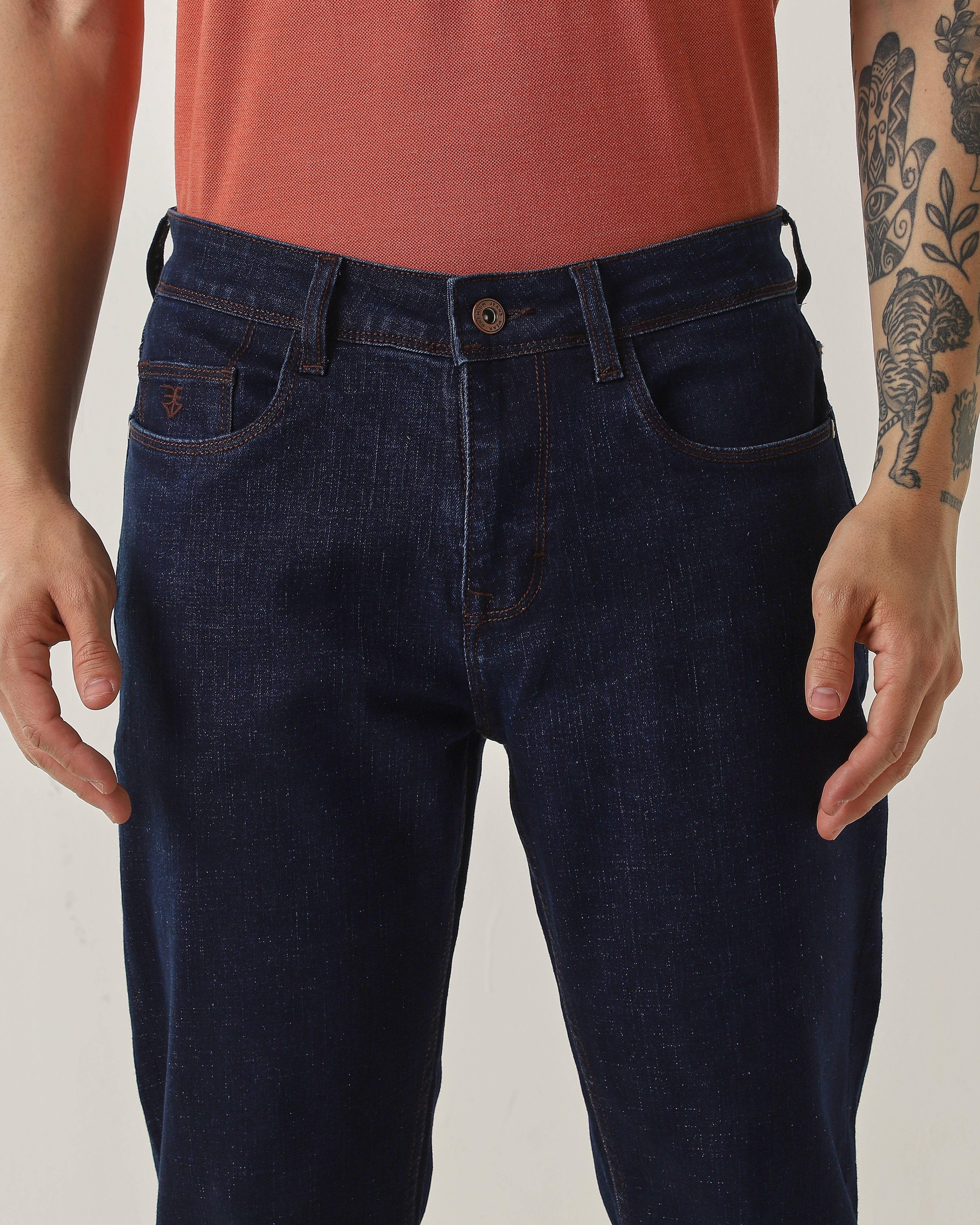 Slim Fit Jeans Dark Blue
