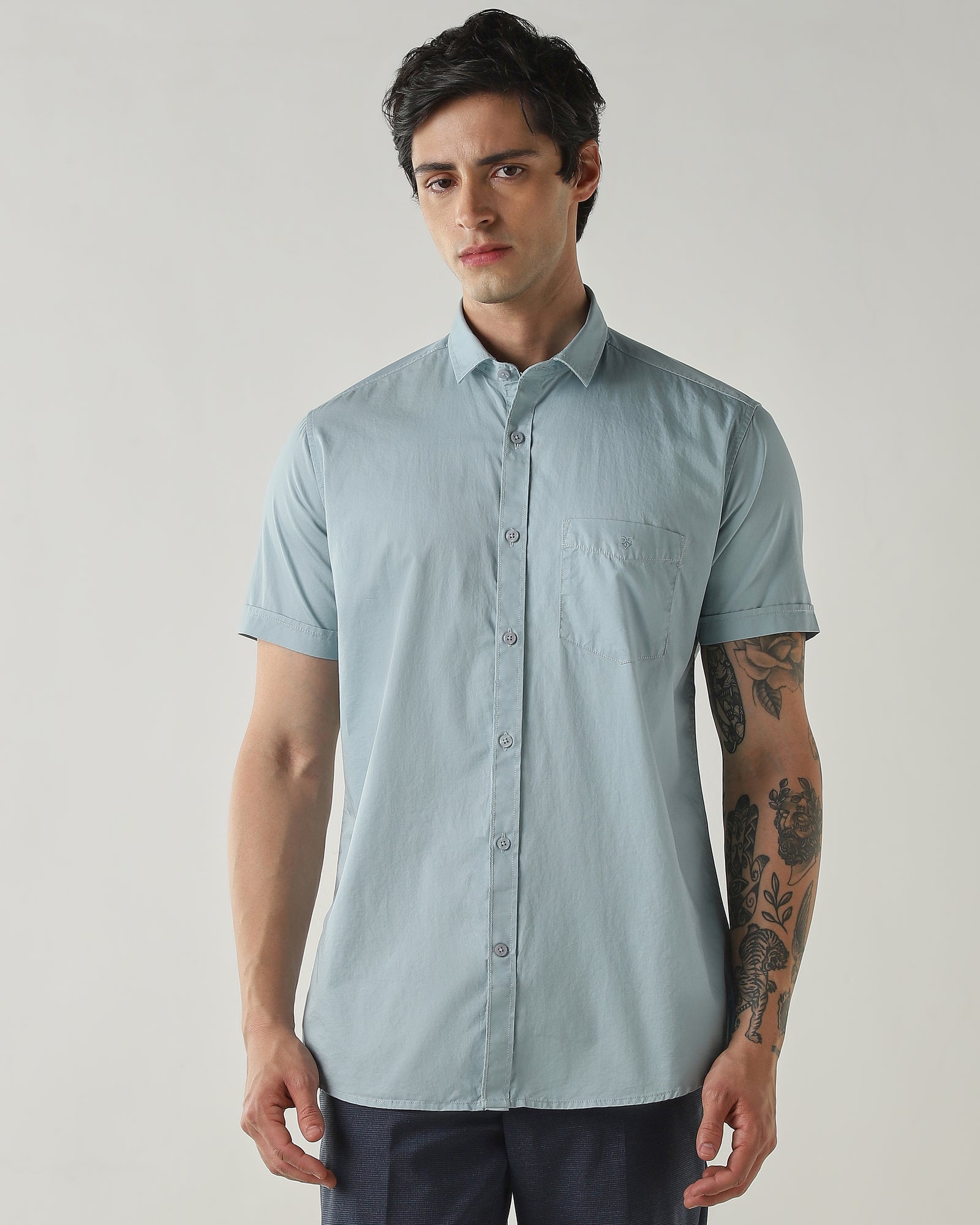 Slim Fit Shirt Blue