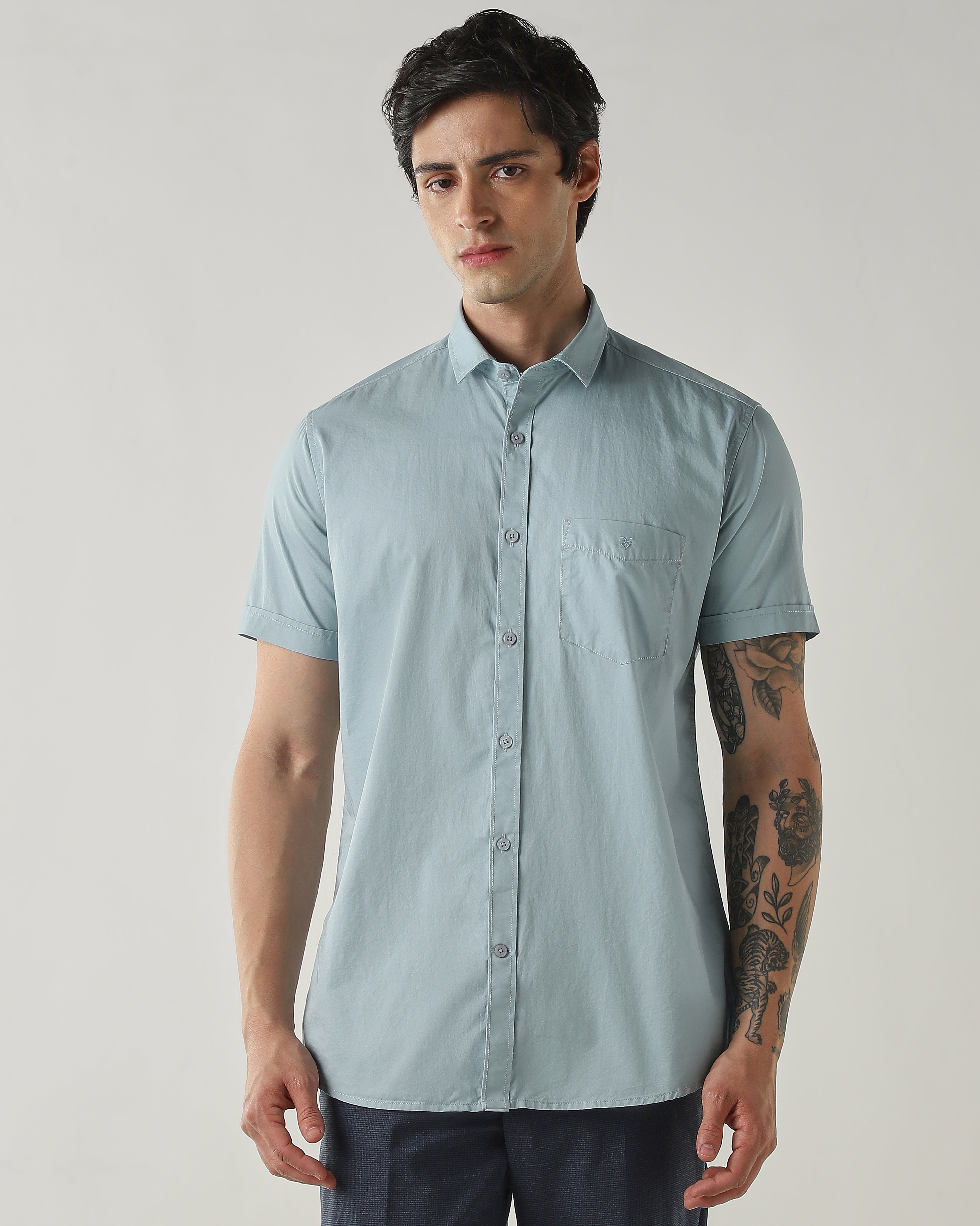 Slim Fit Shirt Blue