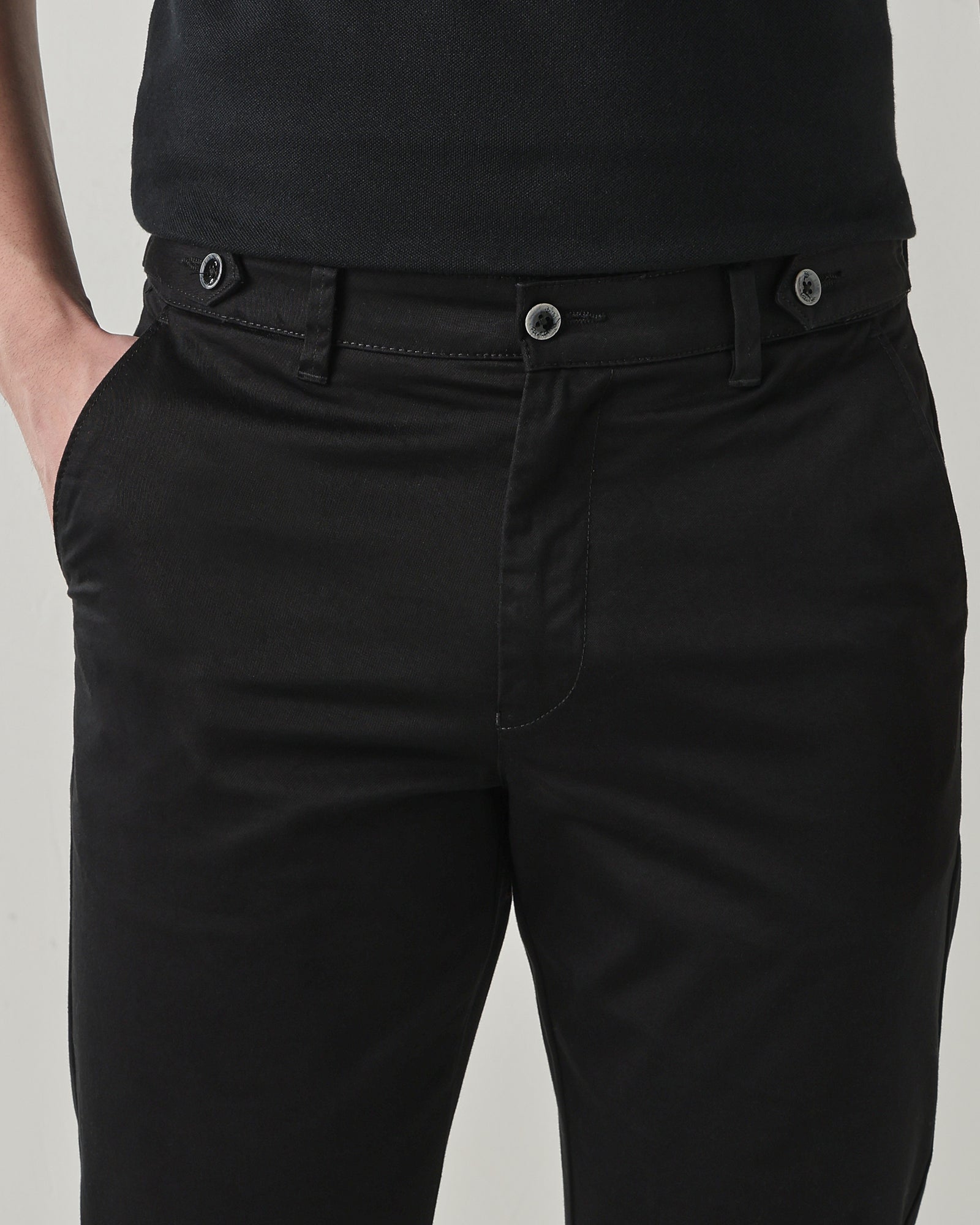 Men Regular Fit Trouser Black