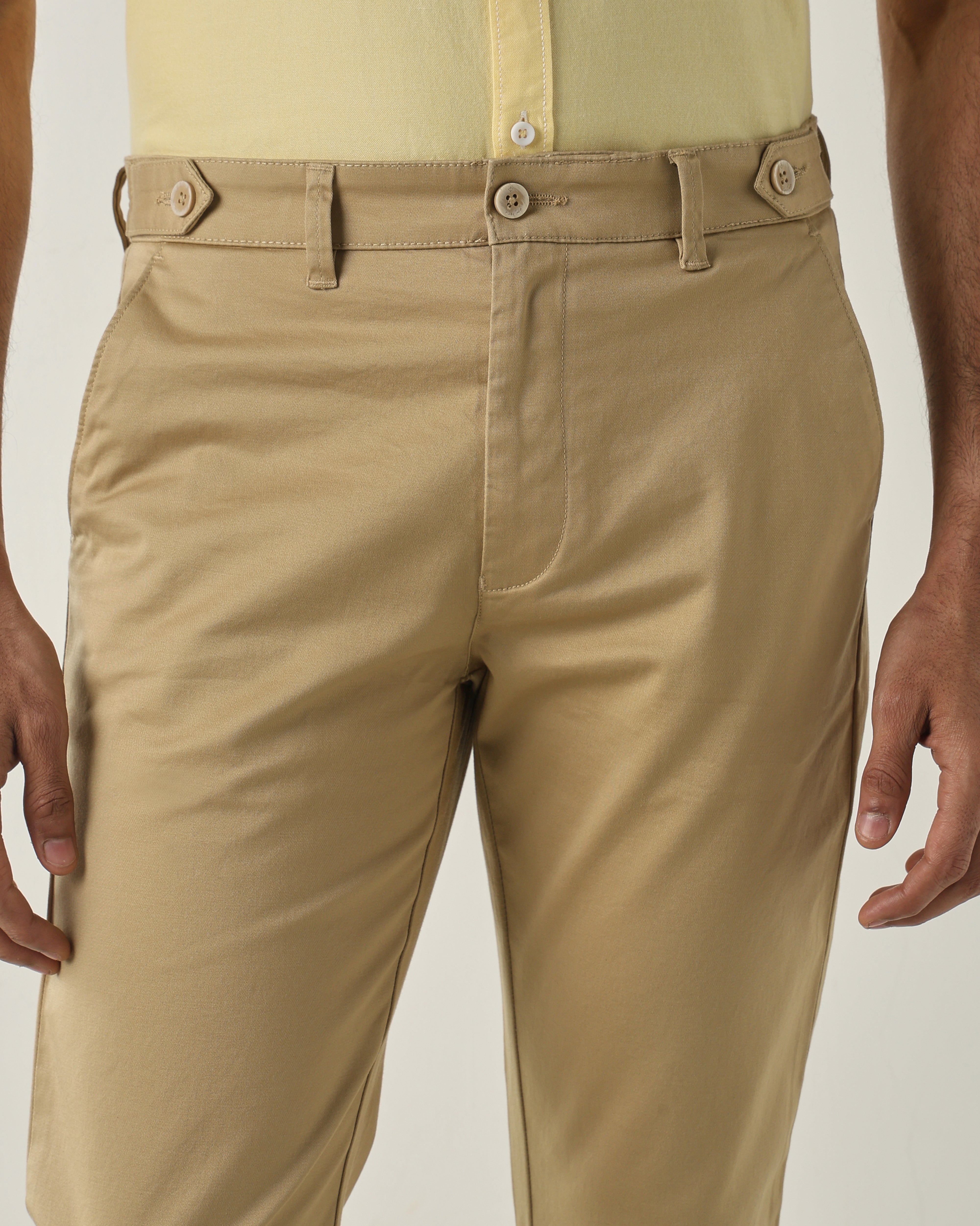 Fawn REGULAR Smart Casual Trousers