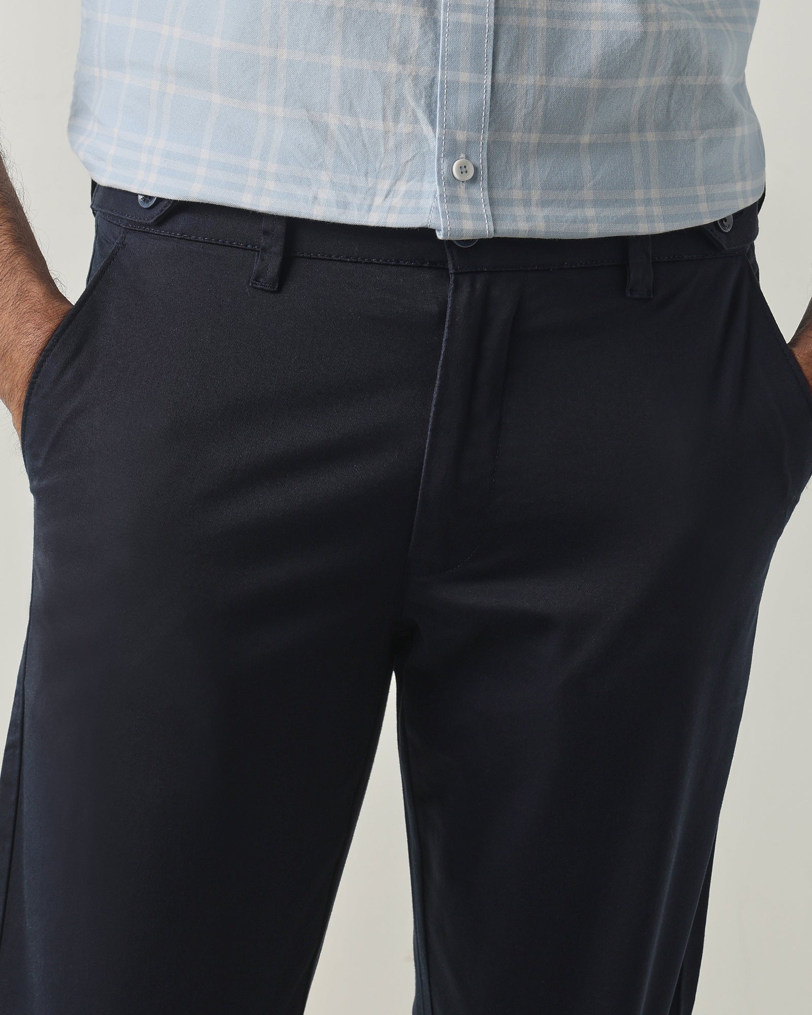 Navy REGULAR Smart Casual Trousers