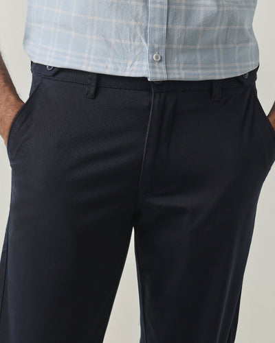 Navy REGULAR Smart Casual Trousers