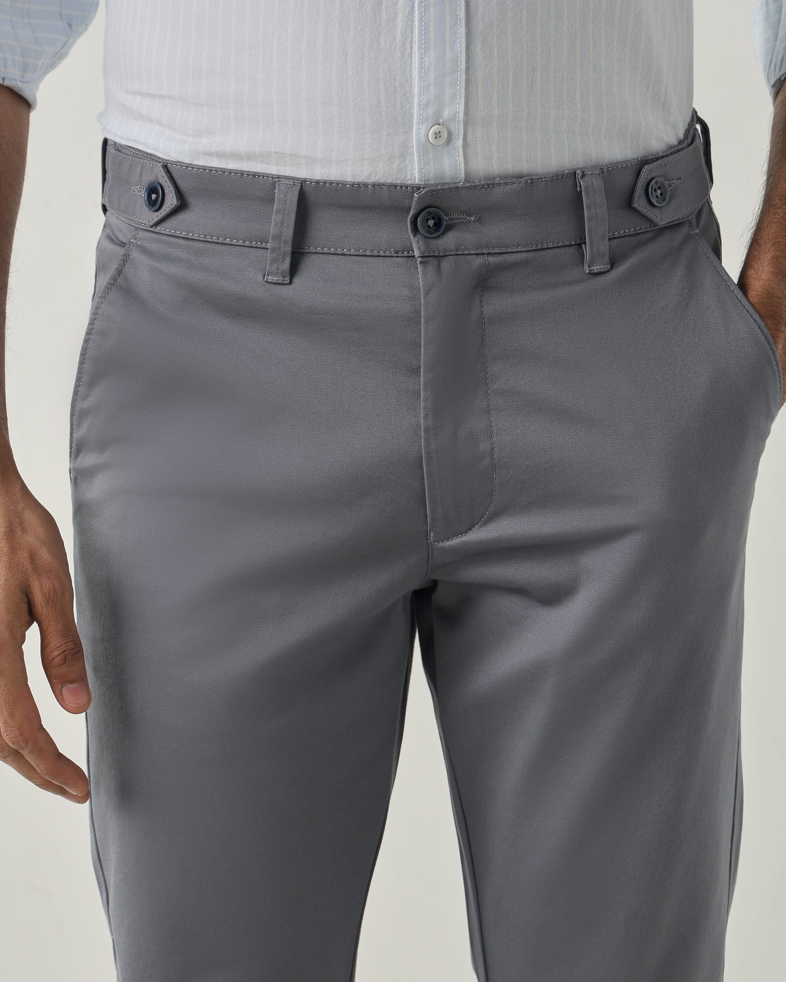 Steel REGULAR Smart Casual Trousers